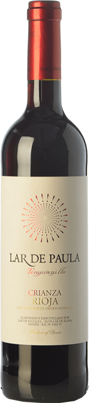 Бесплатная доставка | Красное вино Lar de Paula старения D.O.Ca. Rioja Ла-Риоха Испания Tempranillo 75 cl