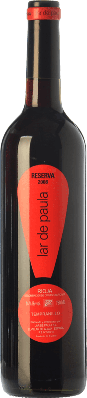 15,95 € | Красное вино Lar de Paula Резерв D.O.Ca. Rioja Ла-Риоха Испания Tempranillo 75 cl