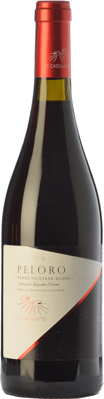 16,95 € | Red wine Le Casematte Peloro Rosso I.G.T. Terre Siciliane Sicily Italy Nerello Mascalese, Nocera 75 cl