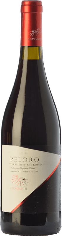 15,95 € | Red wine Le Casematte Peloro Rosso I.G.T. Terre Siciliane Sicily Italy Nerello Mascalese, Nocera Bottle 75 cl