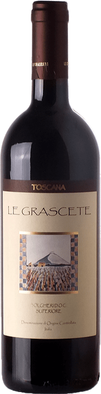 Бесплатная доставка | Красное вино Le Grascete D.O.C. Bolgheri Тоскана Италия Cabernet Sauvignon — Каберне Совиньон, Cabernet Franc — Каберне Фран 75 cl