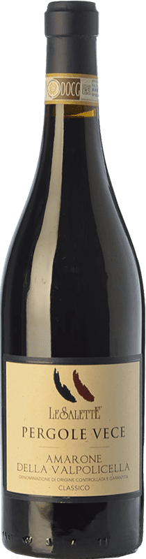 111,95 € | Red wine Le Salette Pergole Vece D.O.C.G. Amarone della Valpolicella Veneto Italy Corvina, Rondinella, Corvinone, Oseleta, Croatina Bottle 75 cl