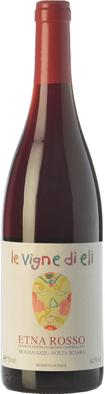 39,95 € Free Shipping | Red wine Le Vigne di Eli Rosso Moganazzi D.O.C. Etna Sicily Italy Nerello Mascalese, Nerello Cappuccio Bottle 75 cl