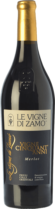 26,95 € | Красное вино Zamò Vigne Cinquant' Anni D.O.C. Colli Orientali del Friuli Фриули-Венеция-Джулия Италия Merlot 75 cl
