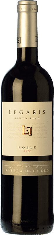 7,95 € Free Shipping | Red wine Legaris Roble D.O. Ribera del Duero Castilla y León Spain Tempranillo Bottle 75 cl