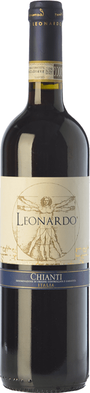 10,95 € Free Shipping | Red wine Leonardo da Vinci Leonardo D.O.C.G. Chianti Tuscany Italy Merlot, Sangiovese Bottle 75 cl