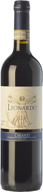 Kostenloser Versand | Rotwein Leonardo da Vinci Leonardo D.O.C.G. Chianti Toskana Italien Merlot, Sangiovese 75 cl