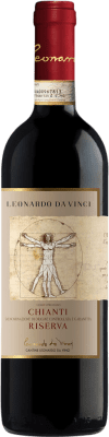 Envío gratis | Vino Tinto Leonardo da Vinci Leonardo Reserva D.O.C.G. Chianti Toscana Italia Merlot, Sangiovese 75 cl Leonardo da Vinci Leonardo Chianti Reserva 75 cl