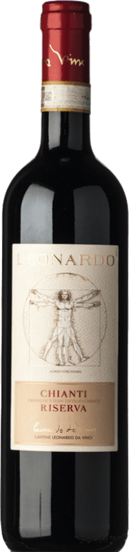 10,95 € | Red wine Leonardo da Vinci Leonardo Riserva Reserva D.O.C.G. Chianti Tuscany Italy Merlot, Sangiovese Bottle 75 cl