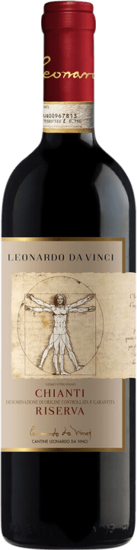 Spedizione Gratuita | Vino rosso Leonardo da Vinci Leonardo Riserva D.O.C.G. Chianti Toscana Italia Merlot, Sangiovese 75 cl