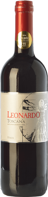 5,95 € Free Shipping | Red wine Leonardo da Vinci Leonardo Rosso I.G.T. Toscana Tuscany Italy Merlot, Sangiovese Bottle 75 cl