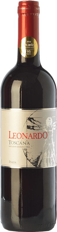 19,95 € Spedizione Gratuita | Vino rosso Leonardo da Vinci Leonardo Rosso I.G.T. Toscana