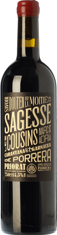 26,95 € Free Shipping | Red wine Les Cousins La Sagesse Crianza D.O.Ca. Priorat Catalonia Spain Grenache, Carignan Bottle 75 cl