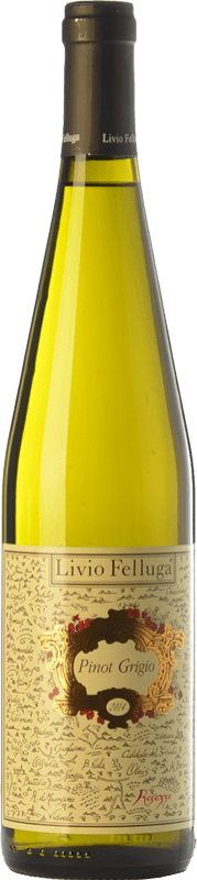 31,95 € | Vinho branco Livio Felluga Pinot Grigio D.O.C. Colli Orientali del Friuli Friuli-Venezia Giulia Itália Pinot Cinza 75 cl