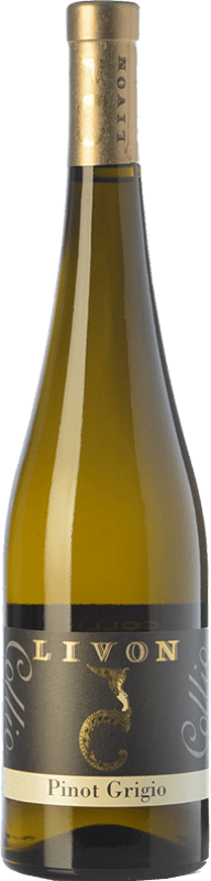 16,95 € Spedizione Gratuita | Vino bianco Livon Pinot Grigio D.O.C. Collio Goriziano-Collio