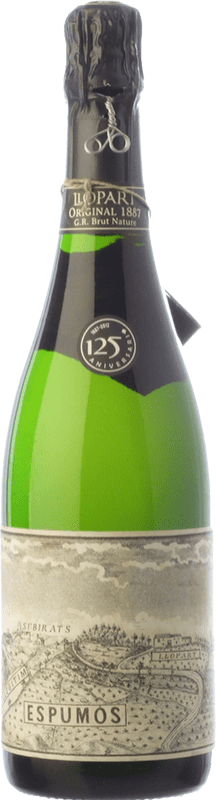 Envoi gratuit | Vin Mousseux Blanc Llopart Original 1887 Brut Nature Grande Réserve Corpinnat Catalogne Espagne Macabeo, Xarel·lo, Parellada 75 cl