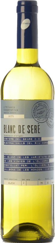 8,95 € | Белое вино L'Olivera Blanc de Serè D.O. Costers del Segre Каталония Испания Macabeo, Chardonnay, Parellada 75 cl
