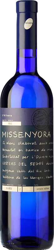 15,95 € Free Shipping | White wine L'Olivera Missenyora Crianza D.O. Costers del Segre Catalonia Spain Macabeo Bottle 75 cl