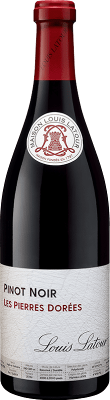 24,95 € | Red wine Louis Latour Les Pierres Dorées Joven A.O.C. Côtes de Bourg Bordeaux France Pinot Black Bottle 75 cl