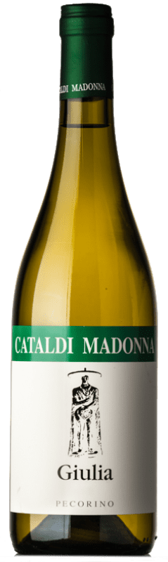 18,95 € Free Shipping | White wine Cataldi Madonna Giulia I.G.T. Terre Aquilane Abruzzo Italy Pecorino Bottle 75 cl