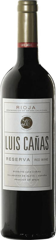 16,95 € Free Shipping | Red wine Luis Cañas Reserva D.O.Ca. Rioja The Rioja Spain Tempranillo, Grenache, Graciano, Mazuelo Bottle 75 cl