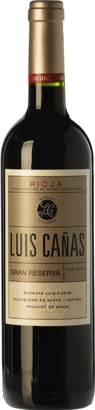 32,95 € Envío gratis | Vino tinto Luis Cañas Gran Reserva D.O.Ca. Rioja La Rioja España Tempranillo, Graciano Botella 75 cl