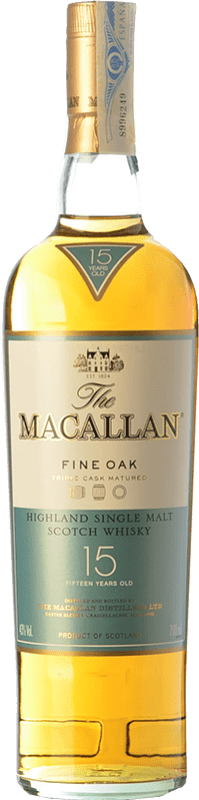 108,95 € | Whisky Single Malt Macallan Fine Oak Cask — Barrica de Roble Speyside Reino Unido 15 Años 70 cl