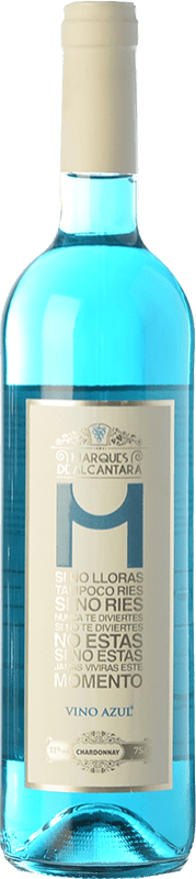 Бесплатная доставка | Белое вино Marqués de Alcántara Azul Испания Chardonnay — Шардоне 75 cl