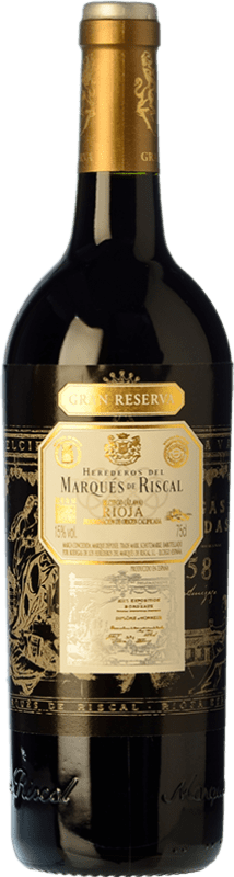 44,95 € | Red wine Marqués de Riscal Grand Reserve D.O.Ca. Rioja The Rioja Spain Tempranillo Bottle 75 cl