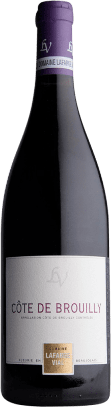 Free Shipping | Red wine Lafarge-Vial A.O.C. Côte de Brouilly Beaujolais France Gamay 75 cl