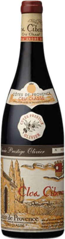 Free Shipping | Red wine Clos Cibonne Cuvée Prestige Olivier A.O.C. Côtes de Provence Provence France Syrah, Grenache Tintorera, Tibouren 75 cl