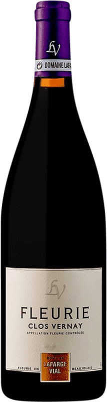 Бесплатная доставка | Красное вино Lafarge-Vial Clos Vernay A.O.C. Fleurie Beaujolais Франция Gamay 75 cl