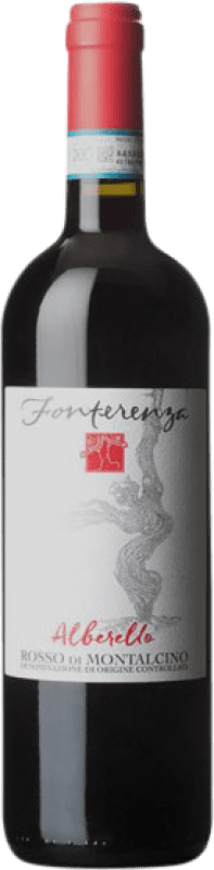 Free Shipping | Red wine Campi di Fonterenza Alberello D.O.C. Rosso di Montalcino Tuscany Italy Sangiovese 75 cl