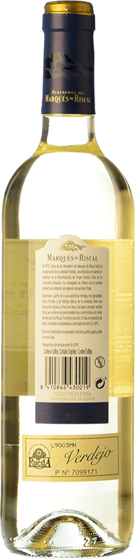 9,95 € Free Shipping | White wine Marqués de Riscal D.O. Rueda Castilla y León Spain Verdejo Bottle 75 cl