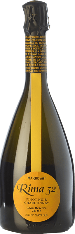 Envio grátis | Espumante branco Marrugat Rima 32 Grande Reserva D.O. Cava Catalunha Espanha Pinot Preto, Chardonnay 75 cl