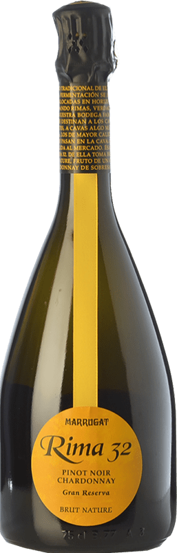 Free Shipping | White Sparkling Wine Marrugat Rima 32 Grand Reserve D.O. Cava Catalonia Spain Pinot Black, Chardonnay 75 cl