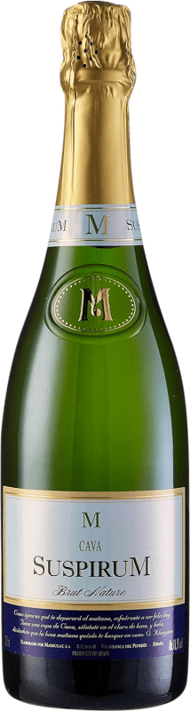 18,95 € | 白スパークリングワイン Marrugat Suspirum ブルットの自然 D.O. Cava カタロニア スペイン Macabeo, Xarel·lo, Chardonnay, Parellada 75 cl