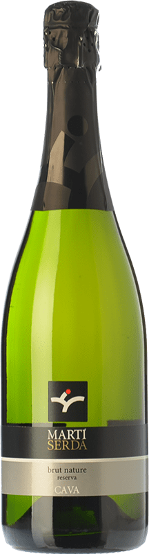 8,95 € Envío gratis | Espumoso blanco Martí Serdà Brut Nature Reserva D.O. Cava