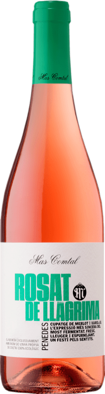 7,95 € Spedizione Gratuita | Vino rosato Mas Comtal Rosat de Llàgrima D.O. Penedès Biologico