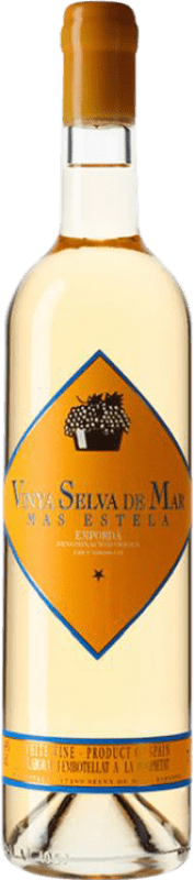 Envío gratis | Vino blanco Mas Estela Vinya Selva de Mar Blanc Crianza D.O. Empordà Cataluña España Garnacha Gris, Moscatel de Alejandría 75 cl