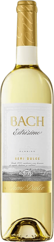 4,95 € | Vinho branco Bach Extrísimo Semi-seco Semi-doce Jovem D.O. Catalunya Catalunha Espanha Macabeo, Xarel·lo 75 cl