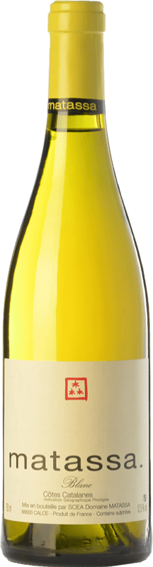 43,95 € Free Shipping | White wine Matassa Blanc Crianza I.G.P. Vin de Pays Côtes Catalanes Languedoc-Roussillon France Grenache Grey, Macabeo Bottle 75 cl