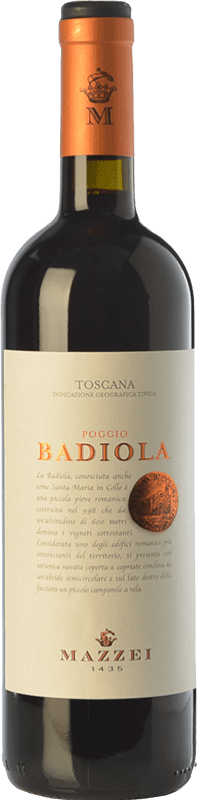 17,95 € Free Shipping | Red wine Mazzei Badiola I.G.T. Toscana Tuscany Italy Merlot, Sangiovese Bottle 75 cl