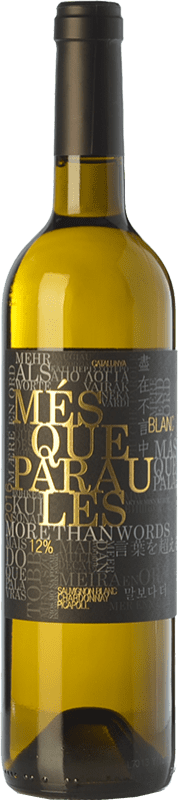8,95 € | White Wine Més Que Paraules D.O. Catalunya Catalonia Spain Chardonnay, Sauvignon White, Picapoll 75 cl