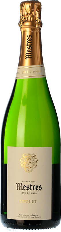 Envoi gratuit | Blanc mousseux Mestres Coquet Brut Nature Grande Réserve D.O. Cava Catalogne Espagne Macabeo, Xarel·lo, Parellada 75 cl