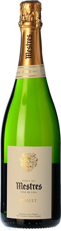 29,95 € Бесплатная доставка | Белое игристое вино Mestres Coquet Brut Nature — Брют Натюр Гран Резерва D.O. Cava