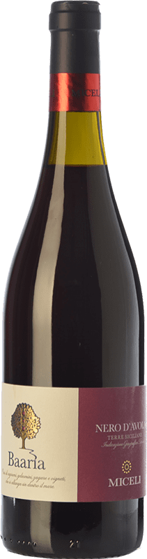 10,95 € | Red wine Miceli Baaria I.G.T. Terre Siciliane Sicily Italy Nero d'Avola Bottle 75 cl