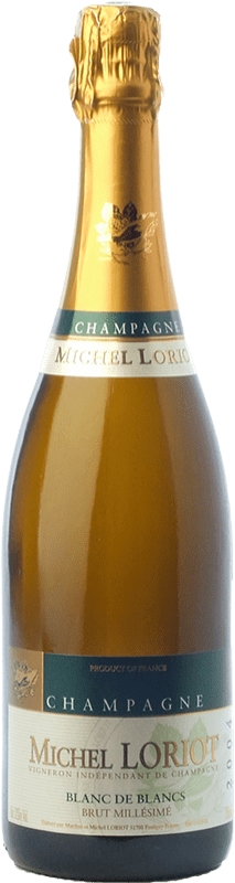 Бесплатная доставка | Белое игристое Michel Loriot Blanc de Blancs Millésimé брют Резерв A.O.C. Champagne шампанское Франция Chardonnay 75 cl