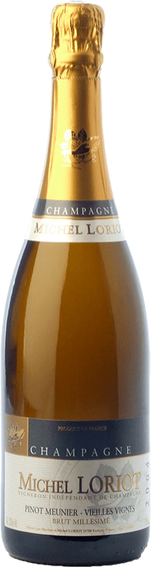 Envio grátis | Espumante branco Michel Loriot Vieilles Vignes Millésimé Brut Reserva A.O.C. Champagne Champagne França Pinot Meunier 75 cl