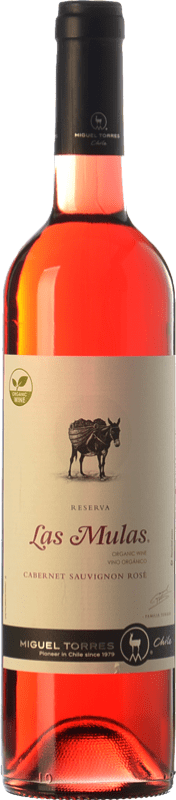 Бесплатная доставка | Розовое вино Miguel Torres Las Mulas Rosé Organic I.G. Valle Central Центральная долина Чили Cabernet Sauvignon 75 cl